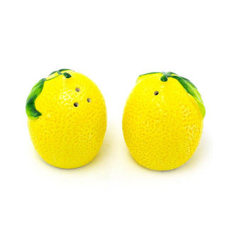 Mediterranean Lemons Salt & Pepper Pots | Salt And Pepper Shakers - Lemons
