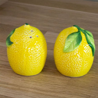 Mediterranean Lemons Salt & Pepper Pots | Salt And Pepper Shakers - Lemons