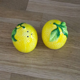 Mediterranean Lemons Salt & Pepper Pots | Salt And Pepper Shakers - Lemons