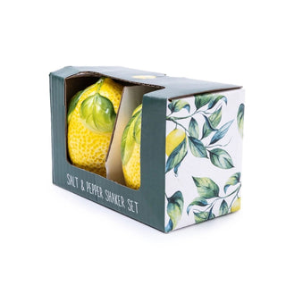 Mediterranean Lemons Salt & Pepper Pots | Salt And Pepper Shakers - Lemons