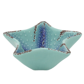 Medium Ceramic Starfish Trinket Bowl, 15cm Nautical Jewellery Dish Coastal Bowl