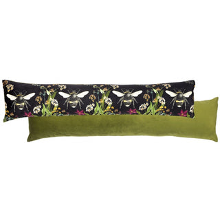 Midnight Garden Bee Draught Excluder | Floral Bee Draft Excluder For Doors 88cm