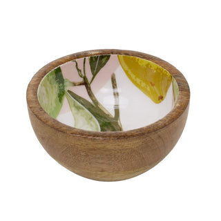 Mini Mango Wood Citrus Bowl | Small Serving Bowl for Nibbles, Dips and Snacks