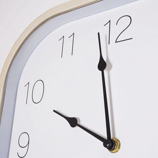 Modern Square Wall Clock 30cm Minimalist Wood - Effect Wall Mounted Clock for Home