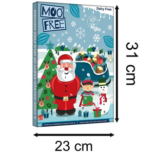 Moo Free Children's Dairy - Free White Chocolate Advent Calendar | Vegan & Gluten - Free 70g
