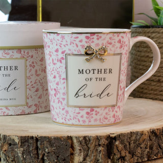 Mother of the Bride Wedding Mug | Boxed Ceramic Heart Wedding Favour Gift Mug