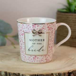 Mother of the Bride Wedding Mug | Boxed Ceramic Heart Wedding Favour Gift Mug