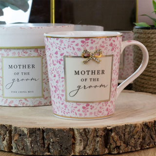 Mother of the Groom Wedding Mug | Boxed Ceramic Heart Wedding Favour Gift Mug