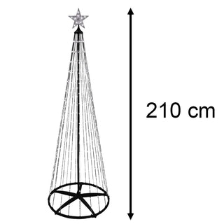 Multicolour LED Christmas Tree | Colour Changing Tree 370 RGB Lights UK Plug