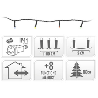 Multicoloured Christmas Fairy Lights | 560 LED Tree Lights with 8 Functions