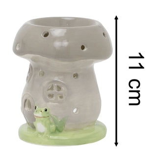 Mushroom Wax Melt Burner | 11cm Whimsical Toadstool Ceramic House Oil Burner