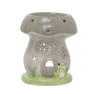 Mushroom Wax Melt Burner | 11cm Whimsical Toadstool Ceramic House Oil Burner