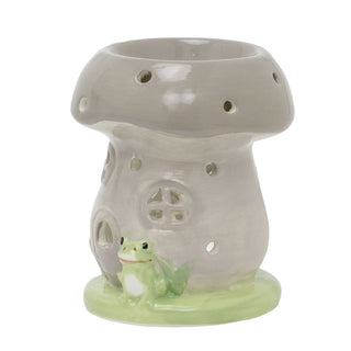 Mushroom Wax Melt Burner | 11cm Whimsical Toadstool Ceramic House Oil Burner