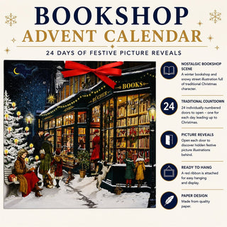 My lovely Bookshop Christmas Advent Calendar, 52cm Traditional Picture Calendar