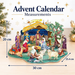 Nativity Advent Calendar, Large Pop & Slot 3D Christmas Story Calendar