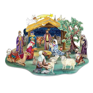 Nativity Advent Calendar, Large Pop & Slot 3D Christmas Story Calendar