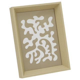 Natural Wood Photo Frame 5x7, Freestanding or Wall Hanging Portrait Frame