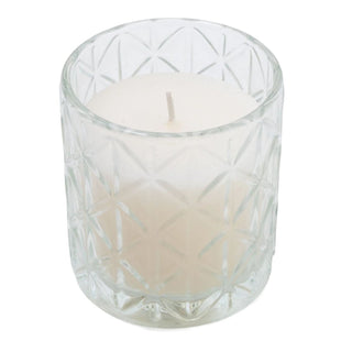 Nautical Diamond Glass Scented Candle in Clear Jar, 10cm Devon Fragrance Candle