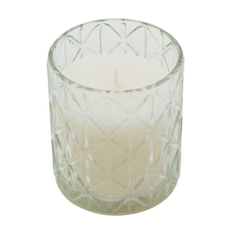 Nautical Diamond Glass Scented Candle in Clear Jar, 10cm Devon Fragrance Candle