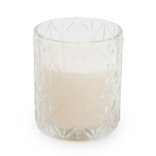 Nautical Diamond Glass Scented Candle in Clear Jar, 10cm Devon Fragrance Candle