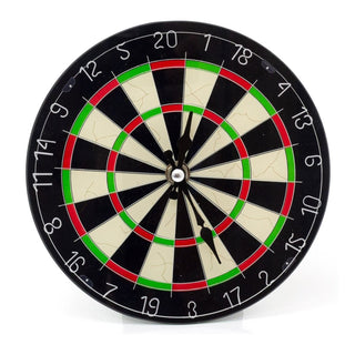 Novelty Round Glass Dartboard Clock | Dart Board Shaped Wall Clock Table Clock