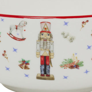 Nutcracker Christmas Bowl | Ceramic Festive Bowl with Classic Nutcracker Design