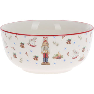Nutcracker Christmas Bowl | Ceramic Festive Bowl with Classic Nutcracker Design