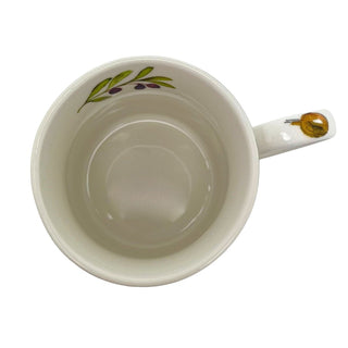 Olive Grove Mug, 330ml Fine China Botanical Olive Branch Tea Coffee Cup