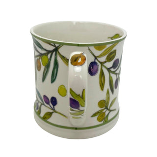 Olive Grove Mug, 330ml Fine China Botanical Olive Branch Tea Coffee Cup