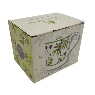 Olive Grove Mug, 330ml Fine China Botanical Olive Branch Tea Coffee Cup