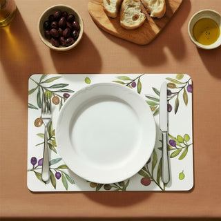 Olive Grove Set of 4 Placemats, 29cm Mediterranean Rectangle Table Place Mats