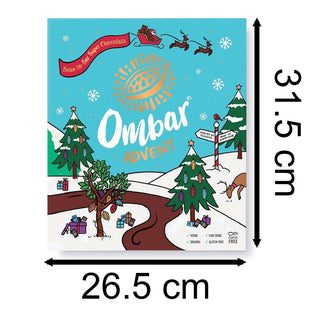 Ombar Christmas Advent Calendar | Vegan, Organic & Gluten - Free Chocolate - 125g