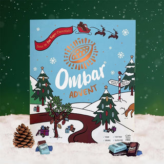 Ombar Christmas Advent Calendar | Vegan, Organic & Gluten - Free Chocolate - 125g