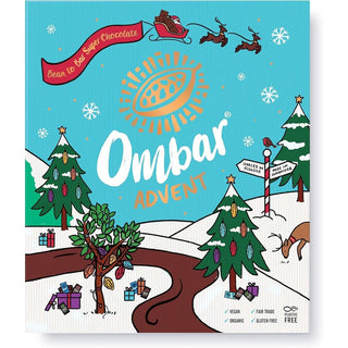 Ombar Christmas Advent Calendar | Vegan, Organic & Gluten - Free Chocolate - 125g