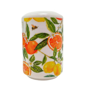 Oranges & Lemons Salt and Pepper Shakers, 7cm Ceramic Citrus Salt & Pepper Pots