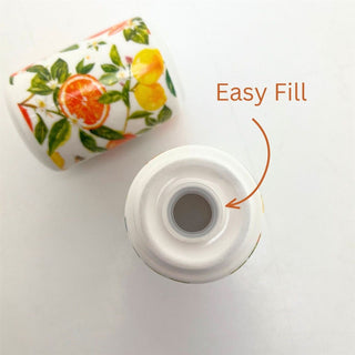 Oranges & Lemons Salt and Pepper Shakers, 7cm Ceramic Citrus Salt & Pepper Pots
