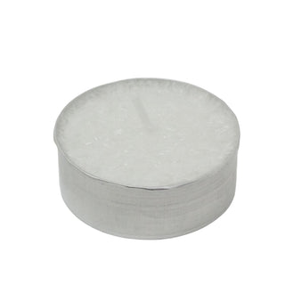 Pack of 12 White Tealight Candles, 4cm Unscented Wax Tea Light Candles