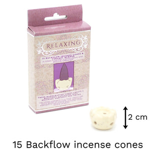 Pack Of 15 Backflow Incense Cones And Ceramic Burner | Waterfall Back Flowing Incense Cones With Holder | Aromatherapy Burner