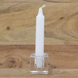 Pack of 8 White Candles | Unscented Long - Lasting Household Dinner Candles