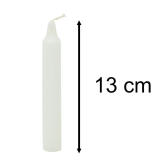 Pack of 8 White Candles | Unscented Long - Lasting Household Dinner Candles