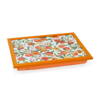 Peaches Lap Tray with Cushion | Bean Bag Cushioned Tray for Eating - 44x34cm