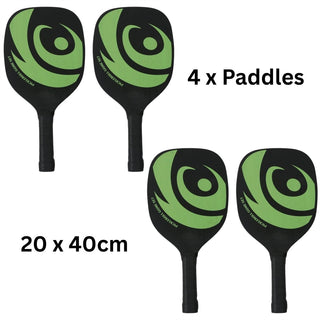 Pickleball Set with Net, 4 Paddles and 4 Balls, Portable Pickleball Kit Game