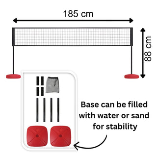 Pickleball Set with Net, 4 Paddles and 4 Balls, Portable Pickleball Kit Game