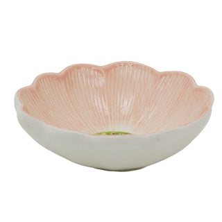Pink Meadow Flower Trinket Dish, 12cm Ceramic Petal Jewellery Tray for Rings
