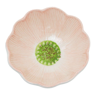 Pink Meadow Flower Trinket Dish, 12cm Ceramic Petal Jewellery Tray for Rings