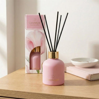 Pink Tulips Reed Diffuser | 100ml Soft Floral Home Fragrance Oil Diffuser