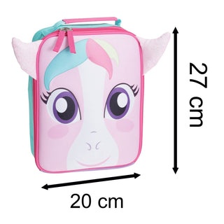 Pink Unicorn Lunch Bag for Girls | Insulated Kids Lunchbox with Handle Age 2+