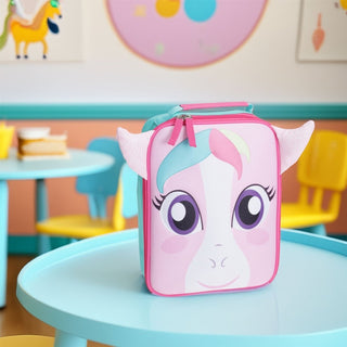 Pink Unicorn Lunch Bag for Girls | Insulated Kids Lunchbox with Handle Age 2+