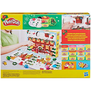 Play-Doh 24-Day Christmas Advent Calendar, 24 Cans, 16 Tools & Snowy Playmat