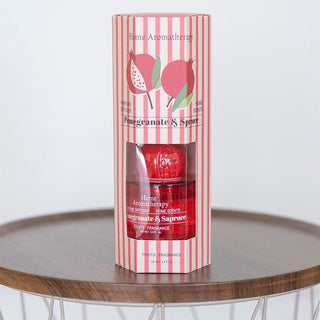 Pomegranate Reed Diffuser | 100ml Glass Oil Diffuser with Ceramic Fruit Topper